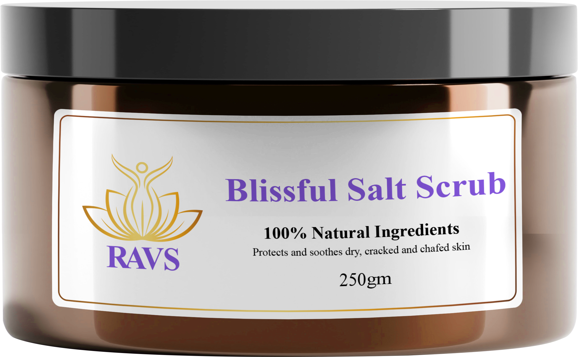 Wellness Essentials Natural Bliss Body Care RAVS Australia   Blissful Salt Scrub 250 GM 