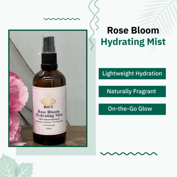 Rose Bloom Hydrating Mist 100ml - Brightening and Pore minimising