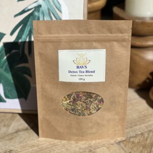 RAVS Detox Tea Blend 100g Organic Cleansing Herbal Tea with Rose Petals and Lemongrass